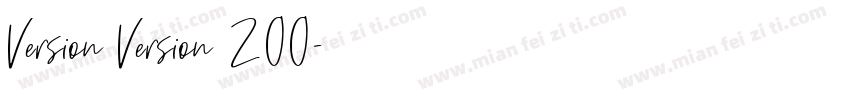 Version Version 200字体转换